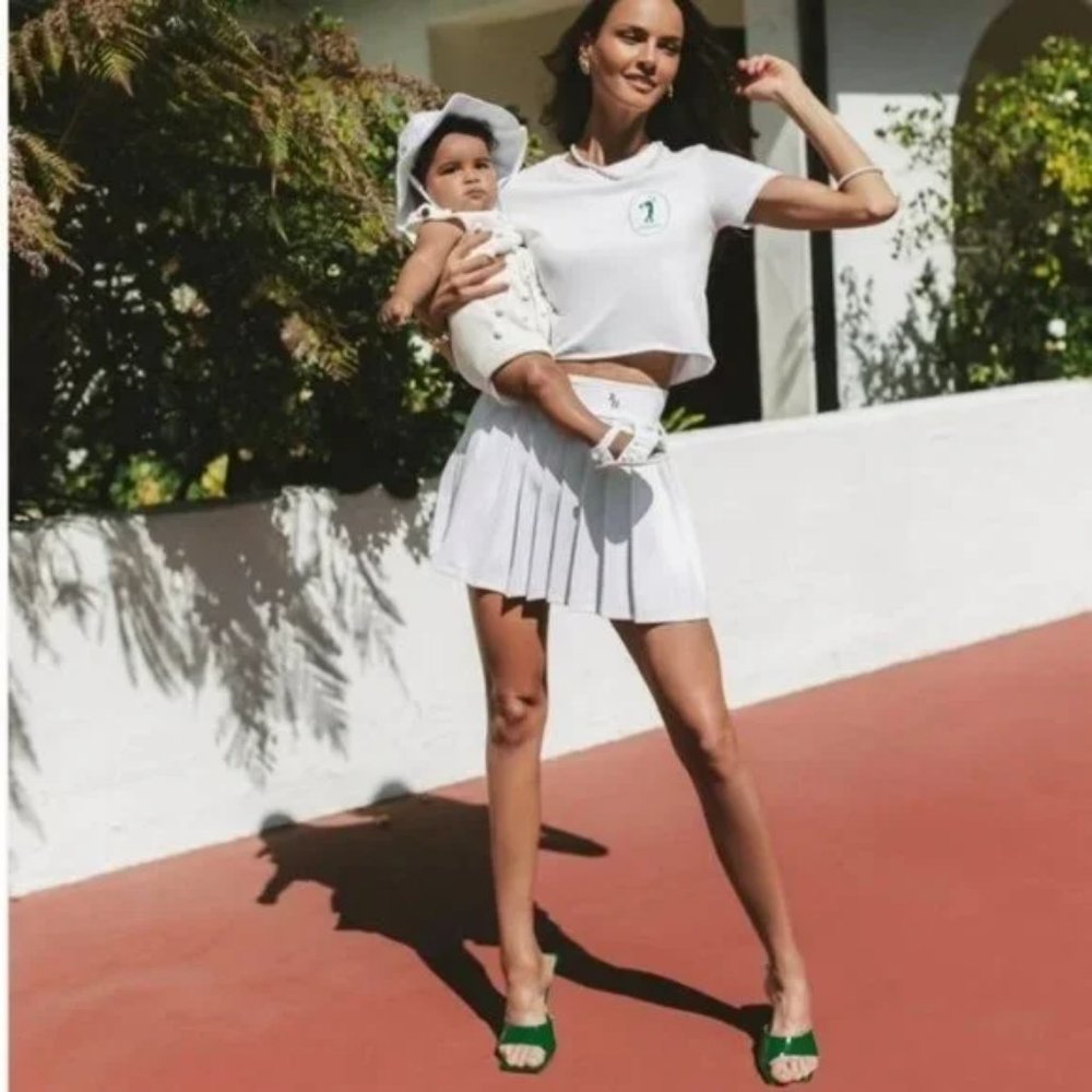 Recreational Habits Naomi White Pleated Tennis Skirt XL